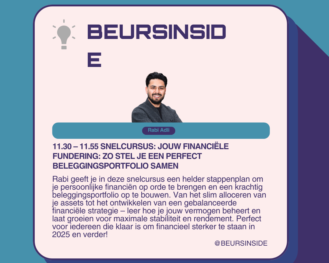 BeursInside 2024: Snelcursus – Jouw Financiële Fundering: Zo Stel Je een Perfect Beleggingsportfolio Samen